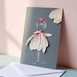 Lütteblüten kort - Magnolia