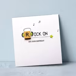 Bexy Boo Greeting Card - "ROCK ON"