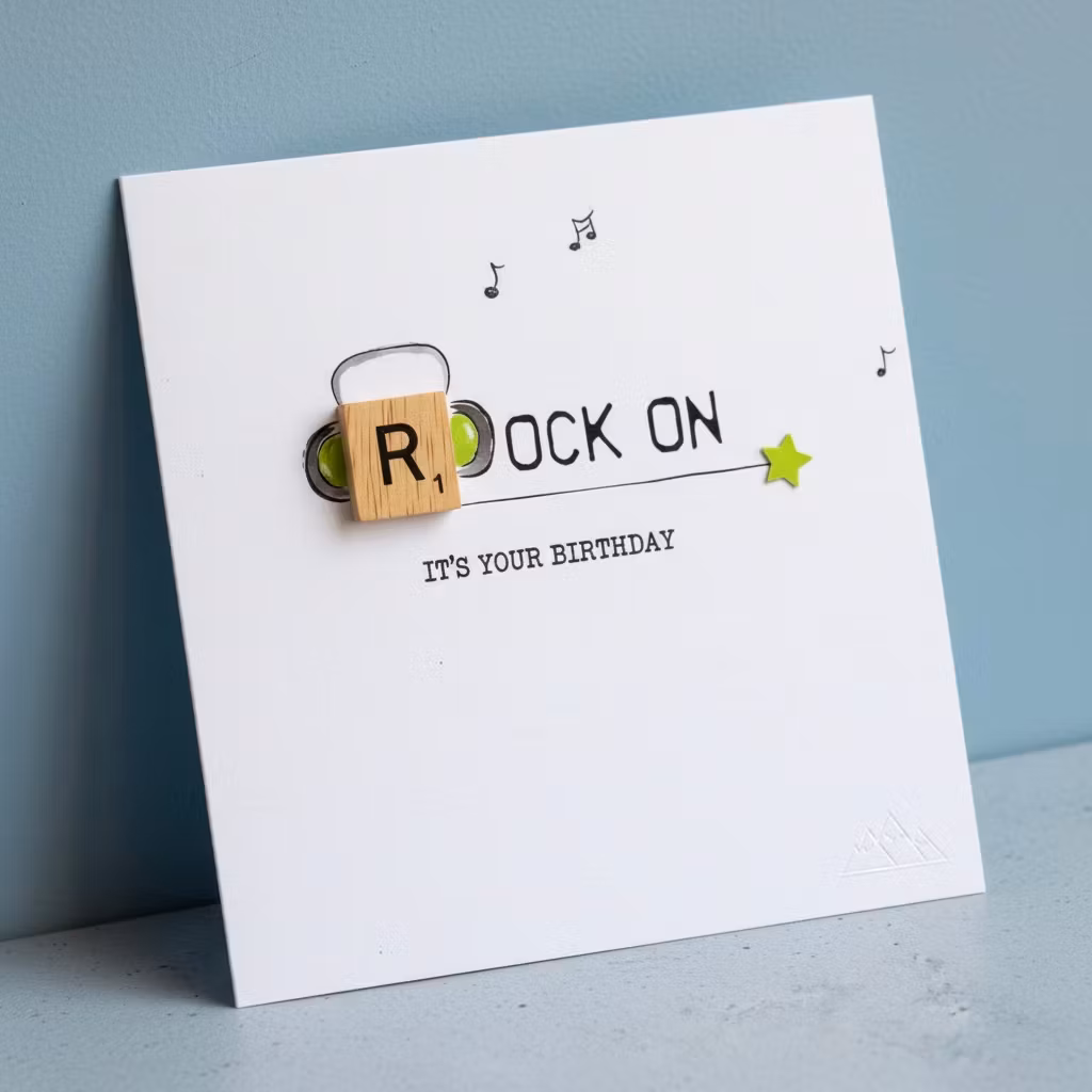 Bexy Boo Greeting Card - "ROCK ON"