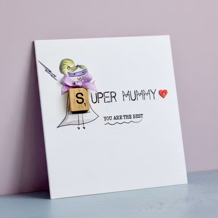 Bexy Boo Greeting Card - "SUPER MUMMY"