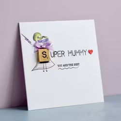 Bexy Boo Greeting Card - "SUPER MUMMY"