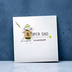 Bexy Boo Greeting Card - "SUPER DAD - You are the best"