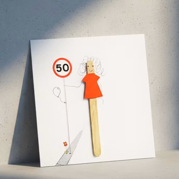 Bexy Boo Greeting Card - Age 50