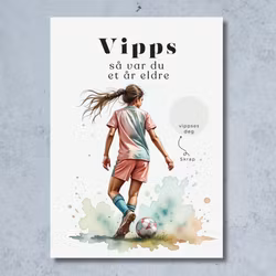 Vipps Bursdagskort - Fotballjente