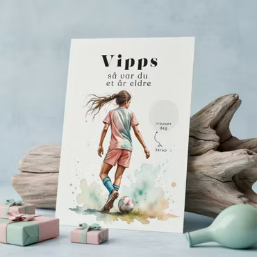 Vipps Bursdagskort - Fotballjente