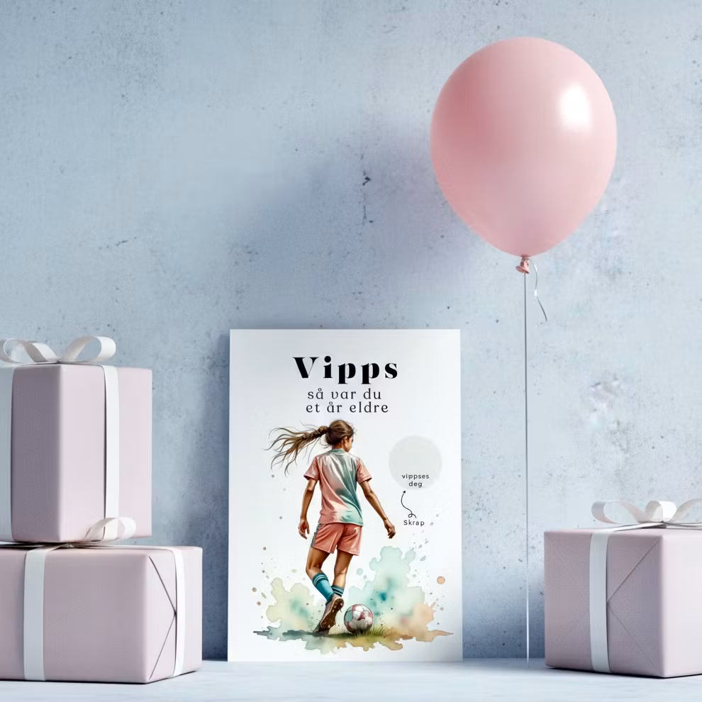 Vipps Bursdagskort - Fotballjente