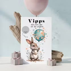 Vipps Bursdagskort - Kanin