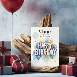 Vipps Bursdagskort - Happy Birthday