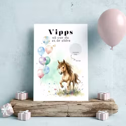 Vipps Bursdagskort - Hest