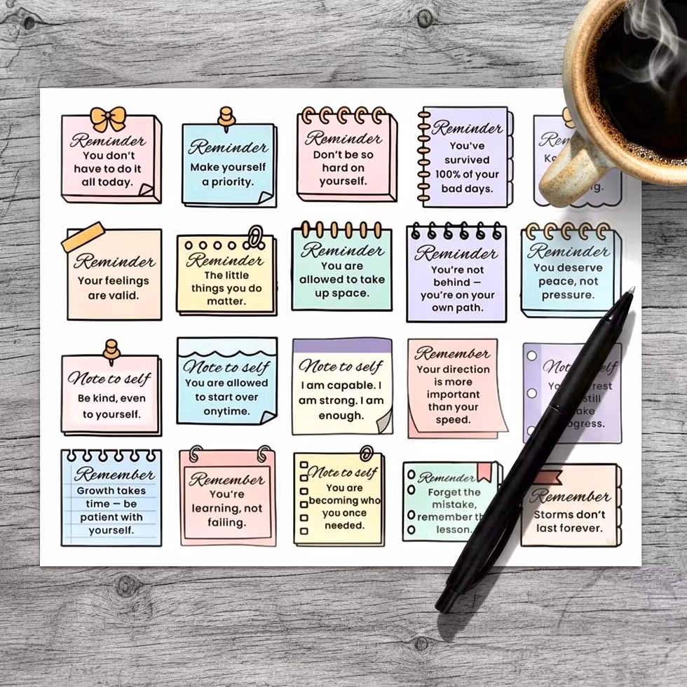 "Note to Self" Klistremerke