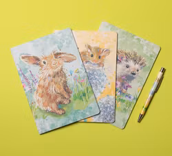 3pk A5 Notatbøker - Wildlife