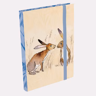 A6 Notatbok - Kissing Hares