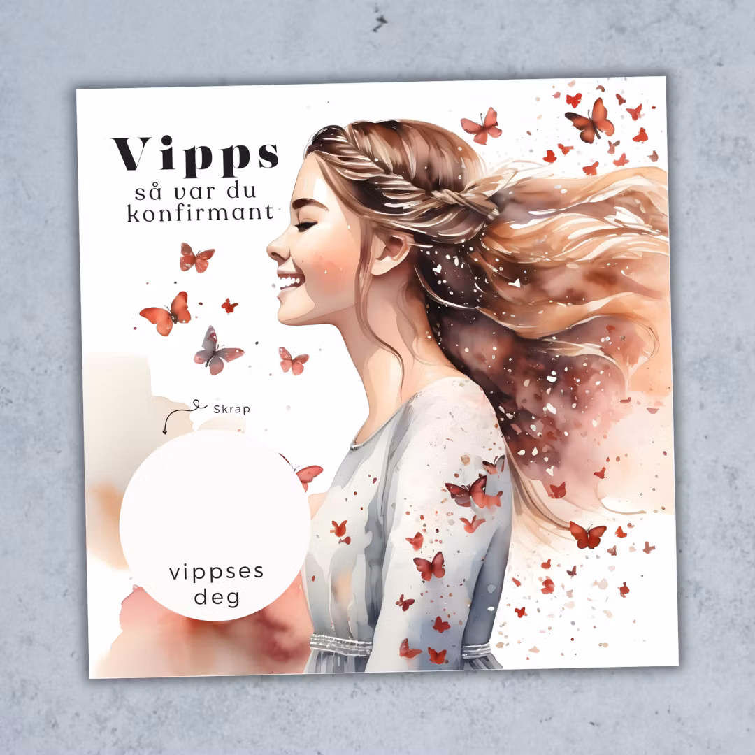 5pk Vipps Konfirmasjonskort
