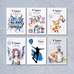 6pk Vipps Bursdagskort