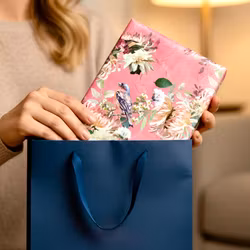 Gavepapir Set - Blomster og Fugler