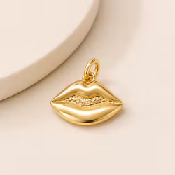 Beads Creation - Lips Charm Pendant