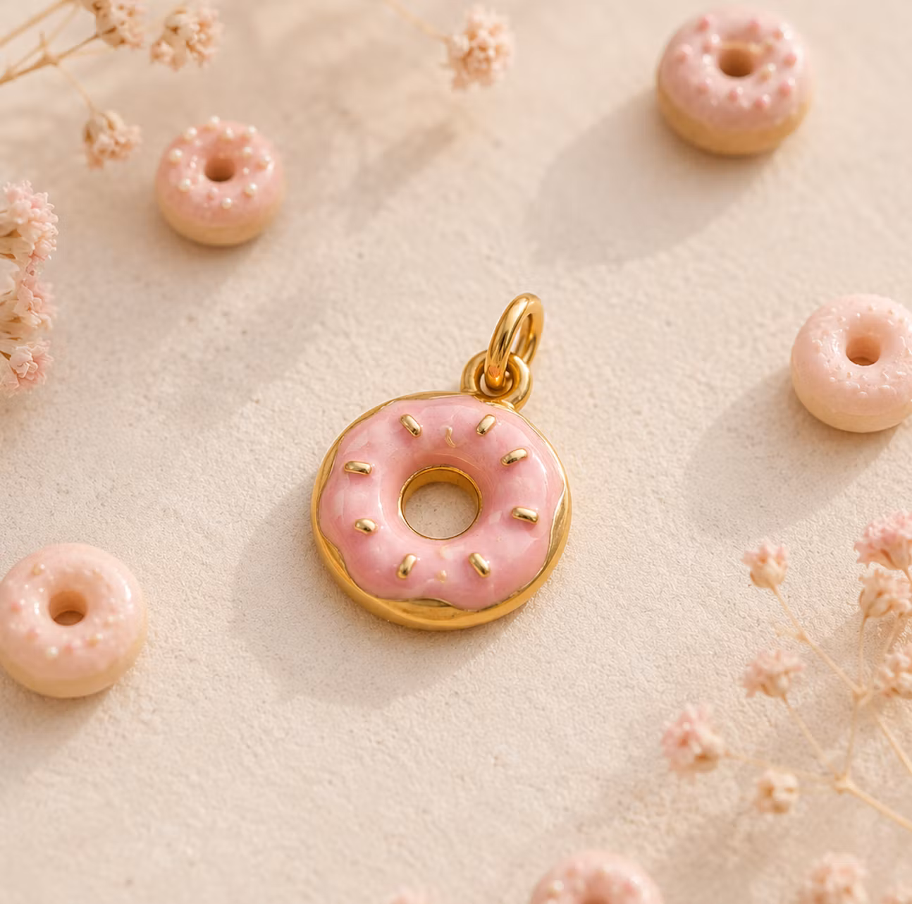 Pink Donut  Charm
