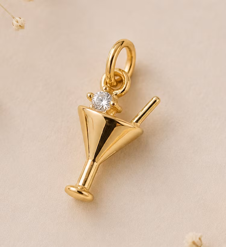 Chic & Lekent  Martini Glass Charm