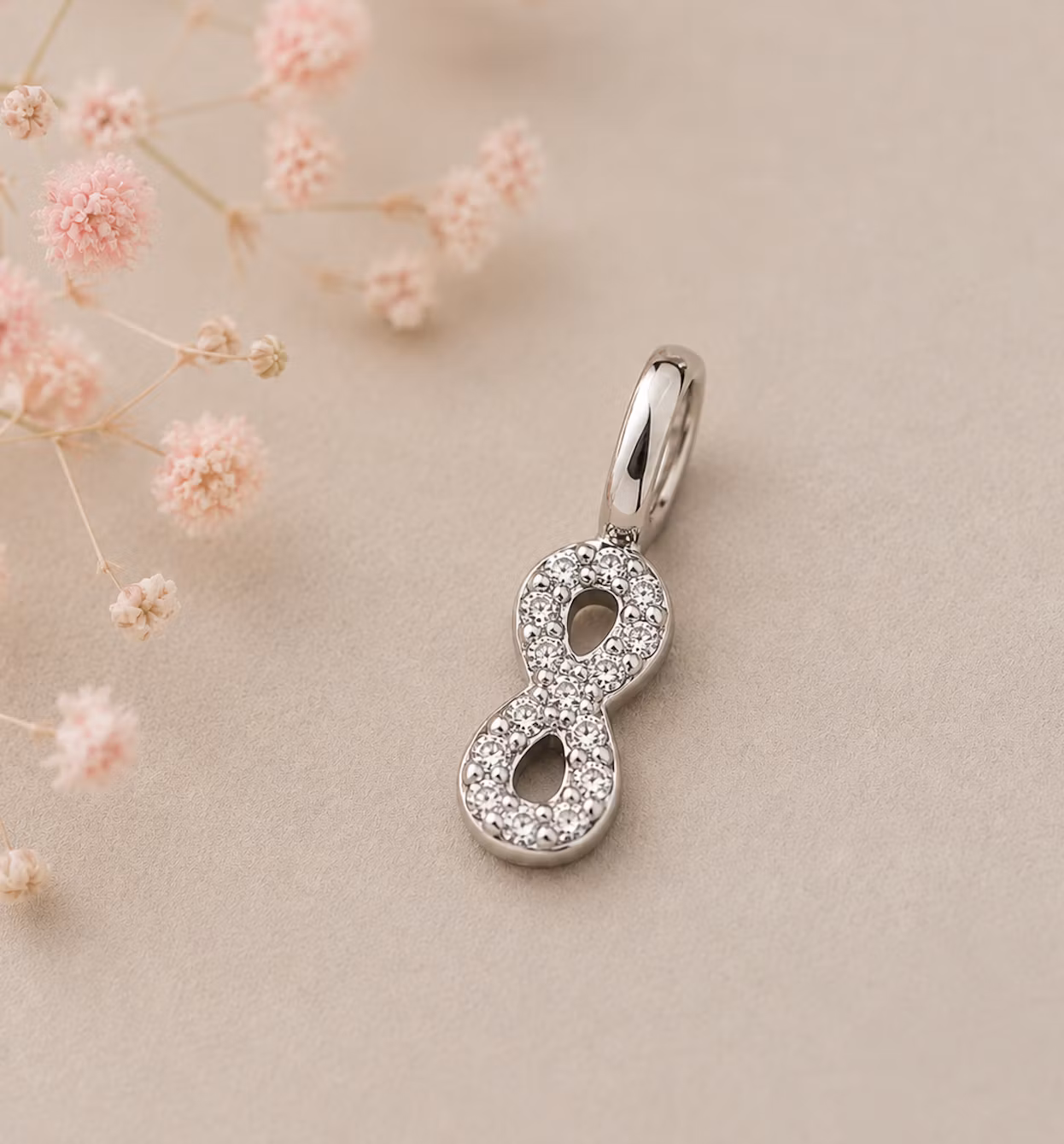 Infinity Silver Charm