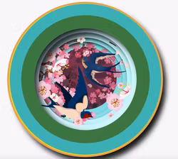 A Cup of Tea Pop Up Card - Cherry Blossom