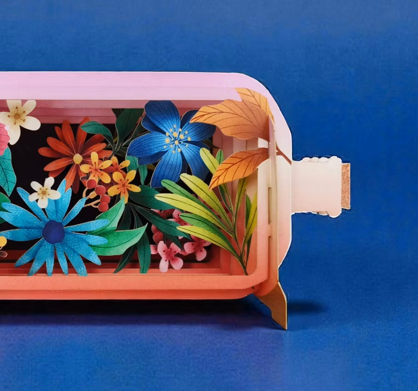 Alljoy Design -  Flaskepost  - Botanic