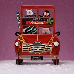 Alljoy Design -  Popup Julekort - Julebuss