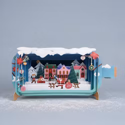 Alljoy Design -  Flaskepost  - Christmas Village Celebration