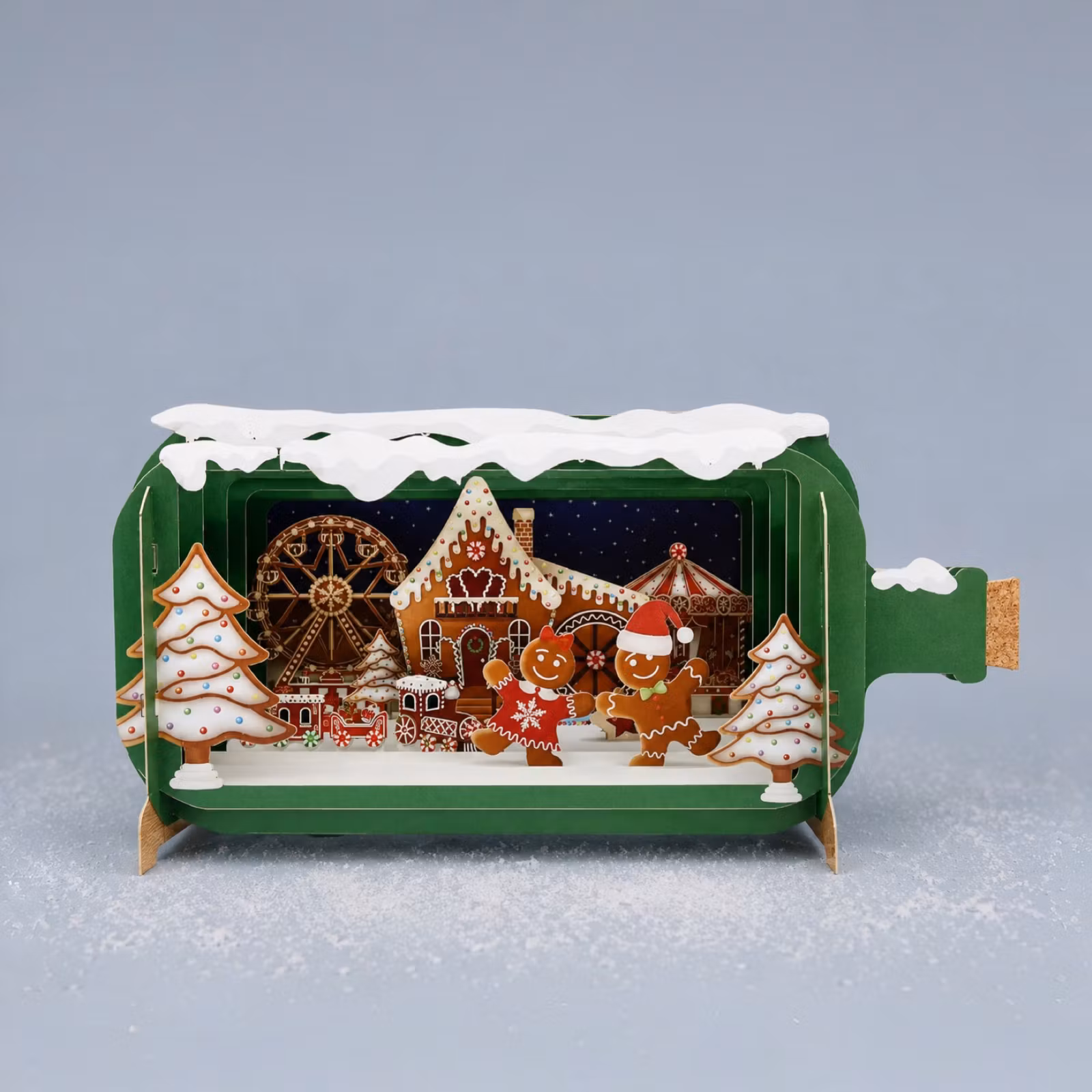 Alljoy Design -  Flaskepost  - gingerbread Christmas