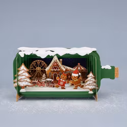 Alljoy Design -  Flaskepost  - gingerbread Christmas