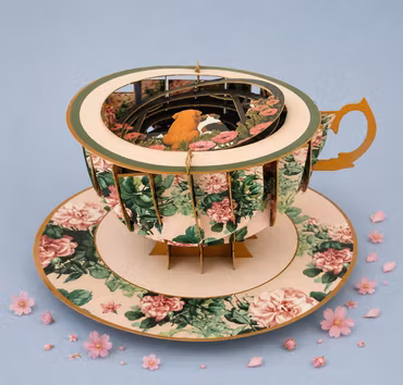 A Cup of Tea Pop Up Card - Hunder