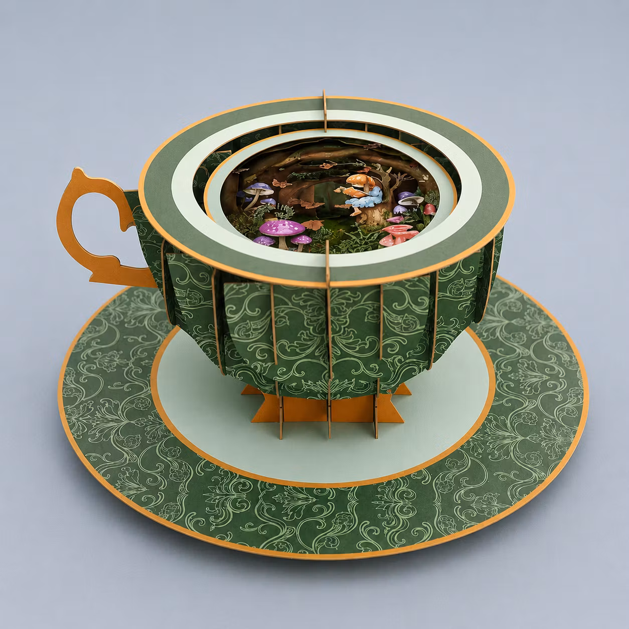 A Cup of Tea Pop Up Card - Forrest Girl