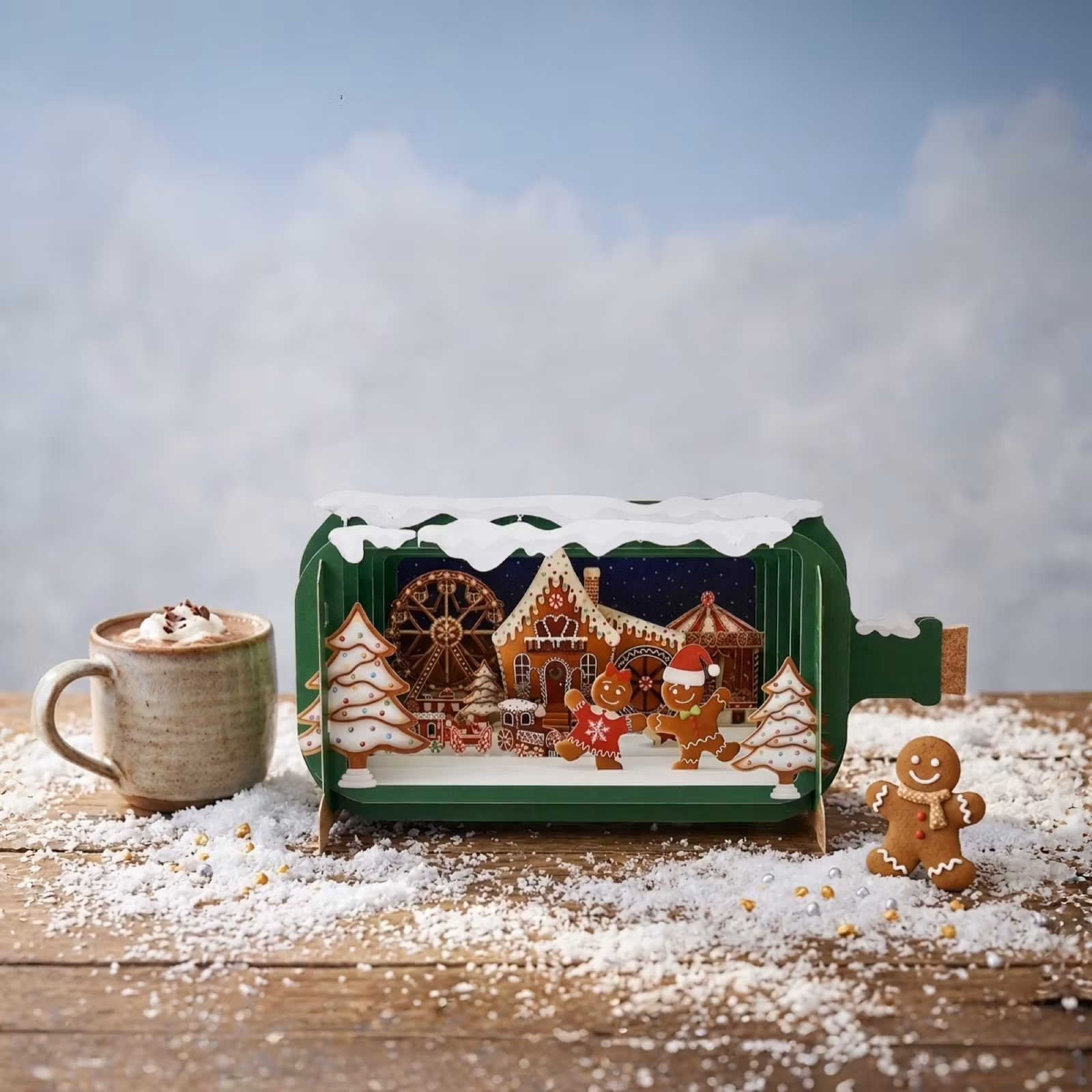 Alljoy Design -  Flaskepost  - gingerbread Christmas