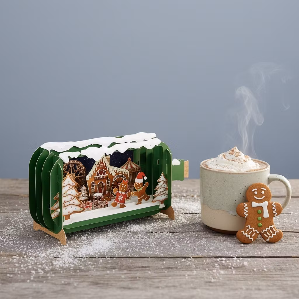 Alljoy Design -  Flaskepost  - gingerbread Christmas