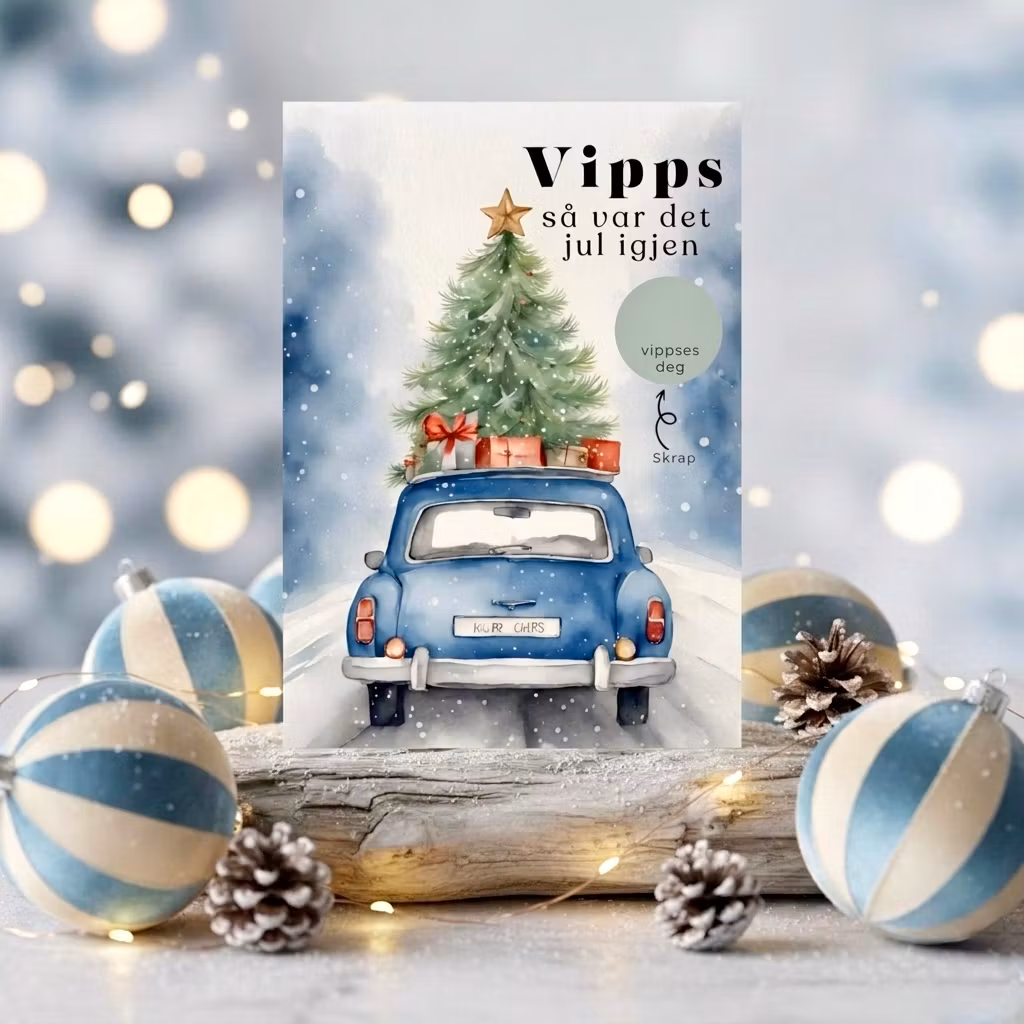 3pk Vipps Julekort