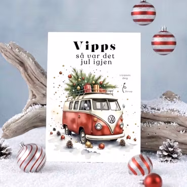 Vipps Julekort - Campervan