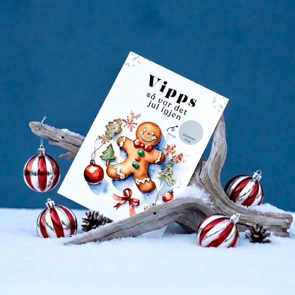 Vipps Julekort - Pepperkake