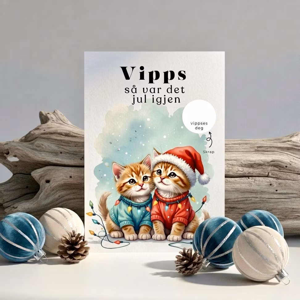 Vipps Julekort - Julekatter