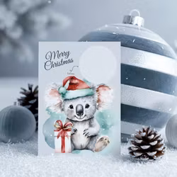 Jul Skrapekort - Koala
