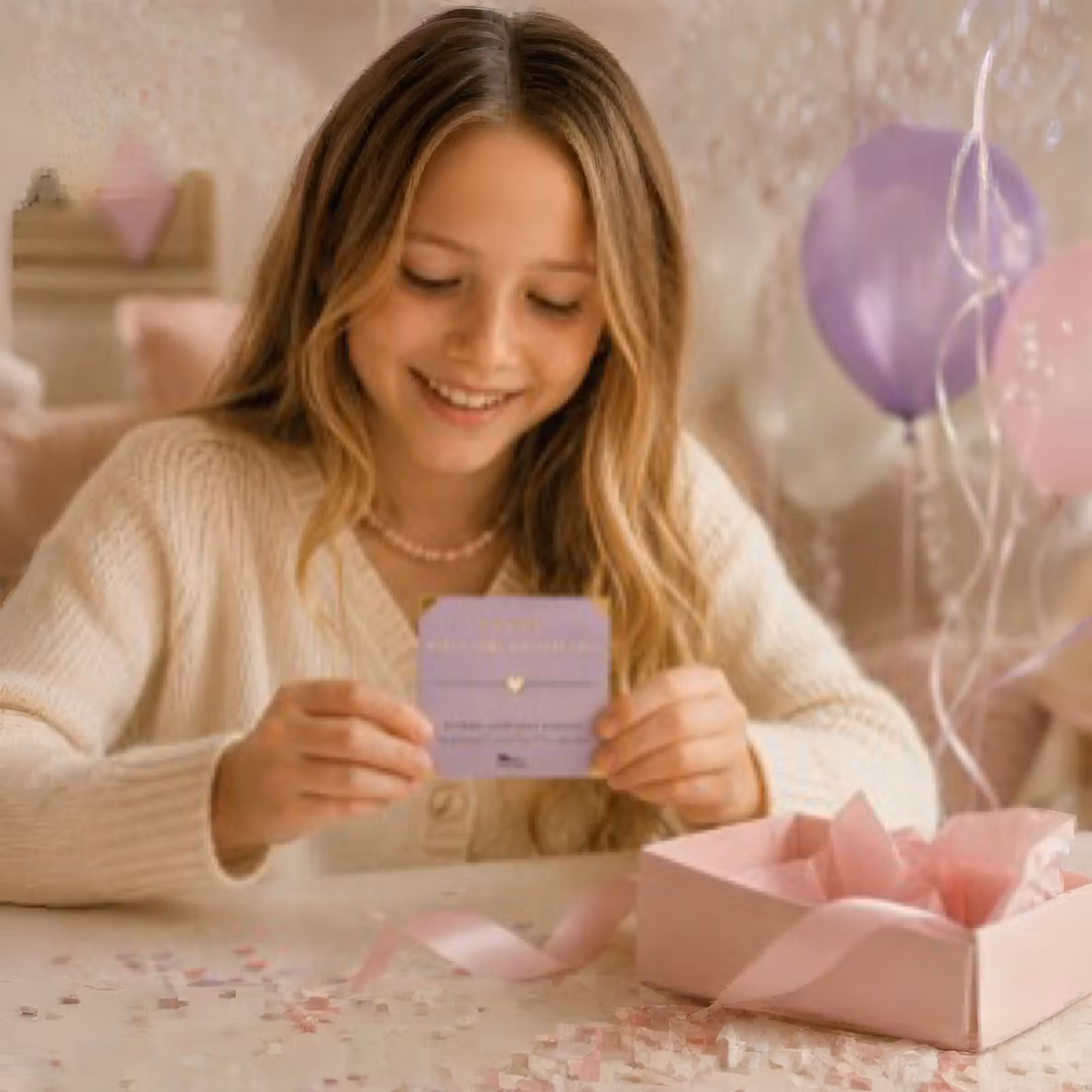 Lucky Feather - Birthday Love Bracelet - Heart