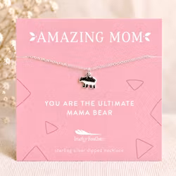 Lucky Feather - Amazing Mum – Mama Bear Sølvkjede