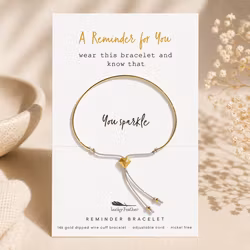 Lucky Feather - "You SPARKLE" Bracelet