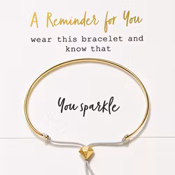 Lucky Feather - "You SPARKLE" Bracelet