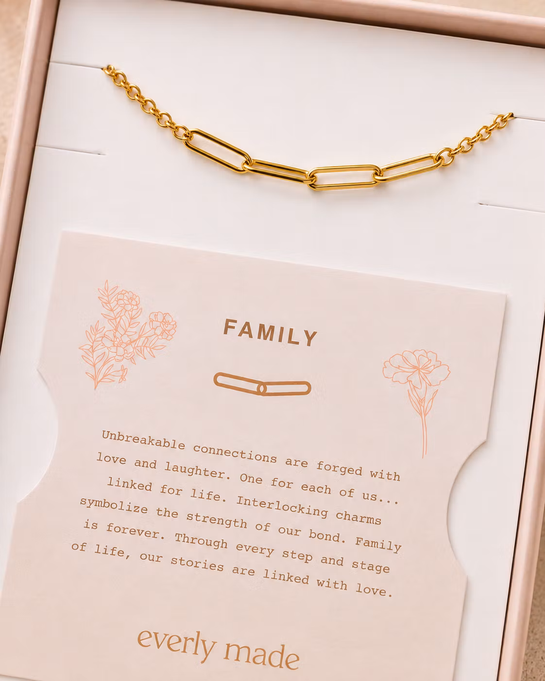Everly Made - Gullarmbånd -FAMILY  4