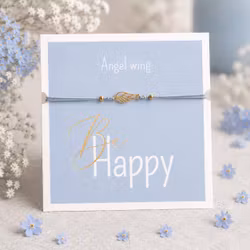 Crystals HCA Jewellery -  "Be Happy Bracelet" -  Angel Wing