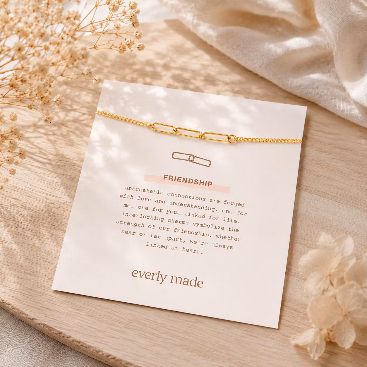 Everly Made - Gullarmbånd - FRIENDS 3