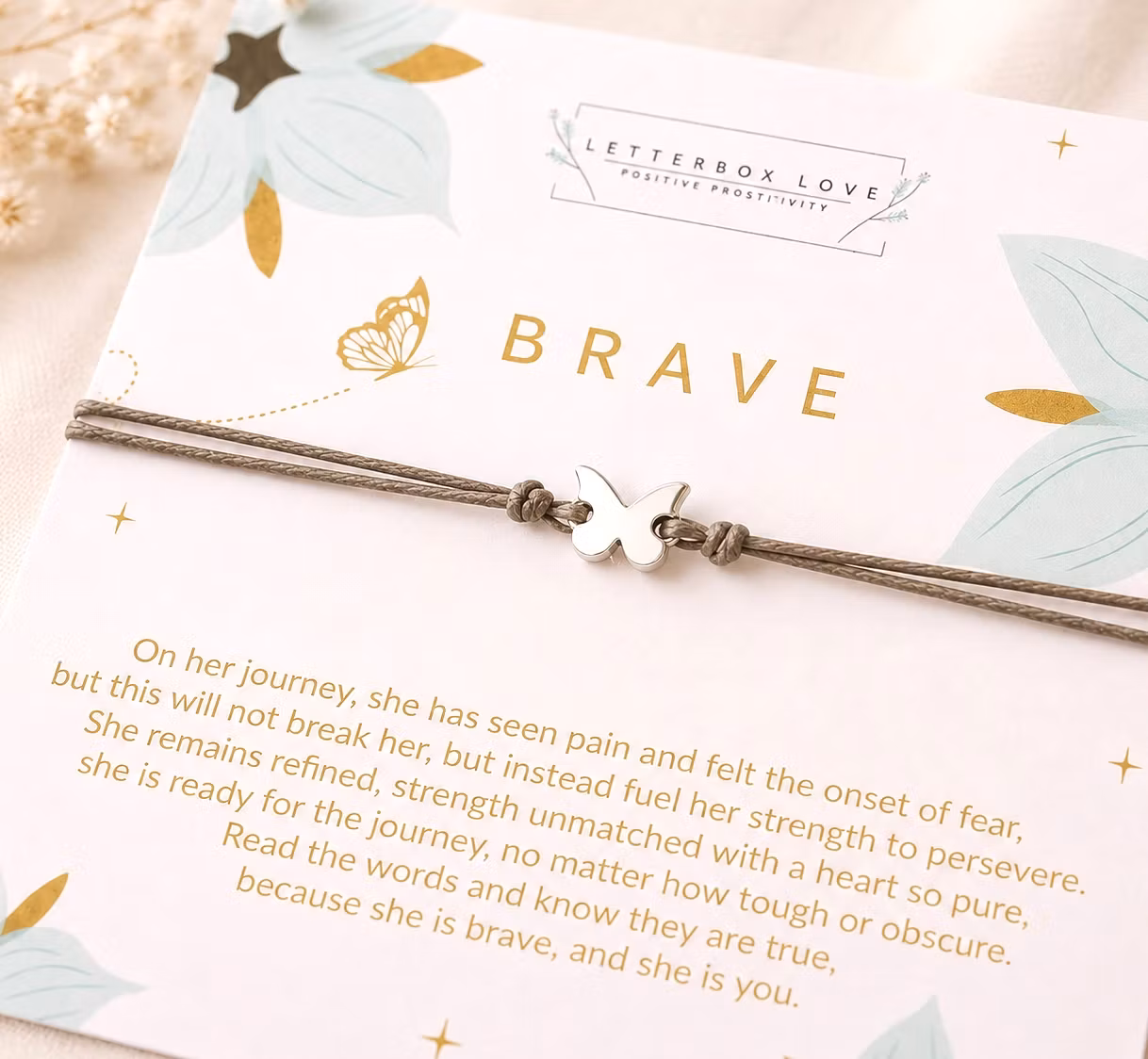 Letterbox Love - Brave Bracelet