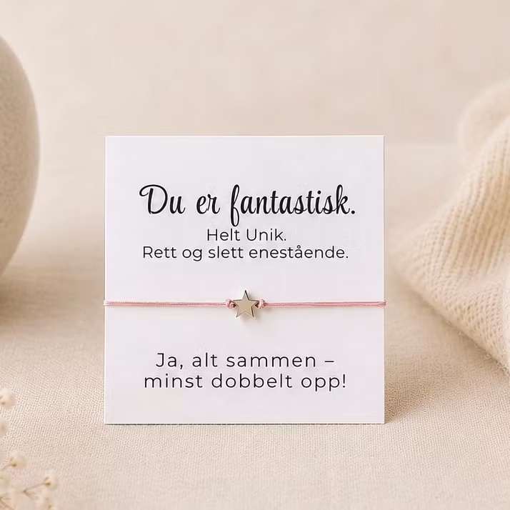 ✨ Du er fantastisk - Smykkekort  ✨