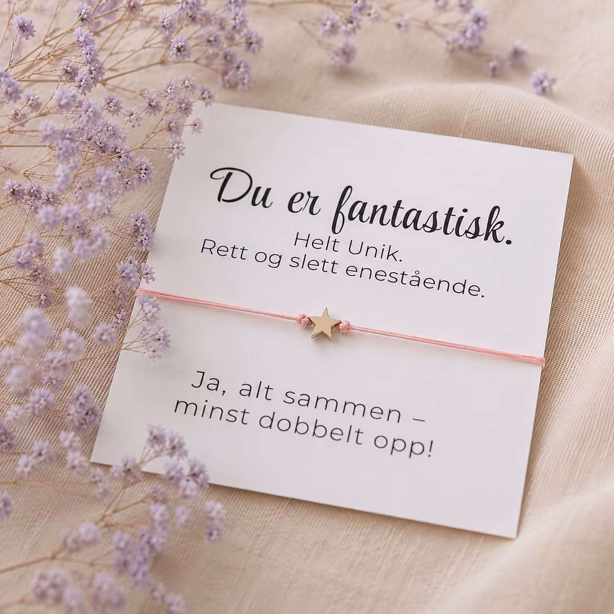 ✨ Du er fantastisk - Smykkekort  ✨