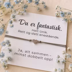 Du er fantastisk - Smykkekort