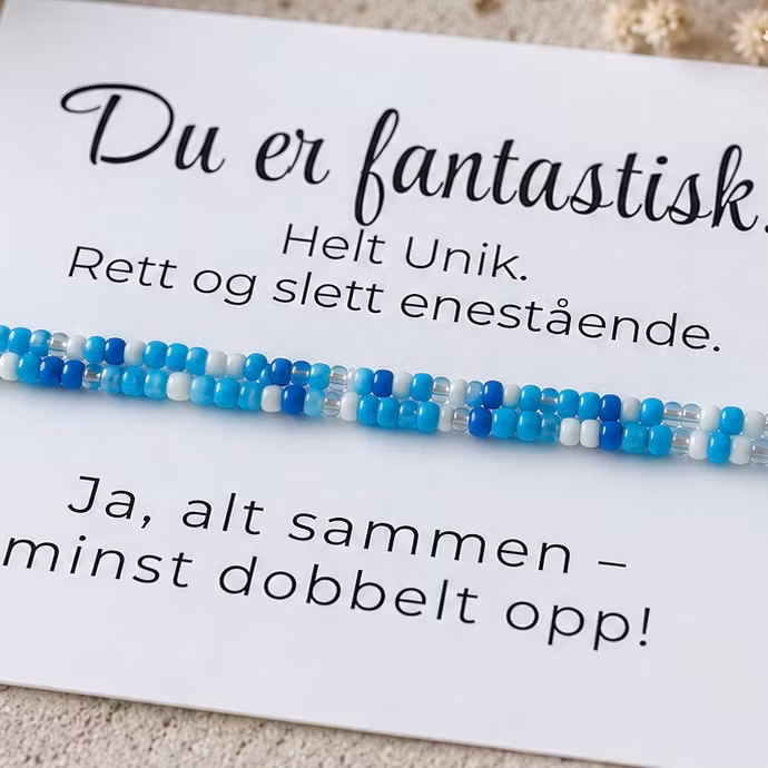 Smykkekort - Du er fantastisk  ✨